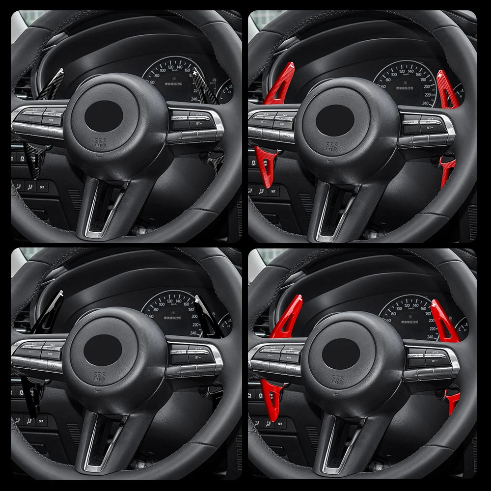 Car Steering Wheel Shift Paddle Shifter For Mazda 3 Mazda3 CX30 CX-30 2020 2021 2022 2023 CX-50 CX-60 CX-90 2024 Accessories