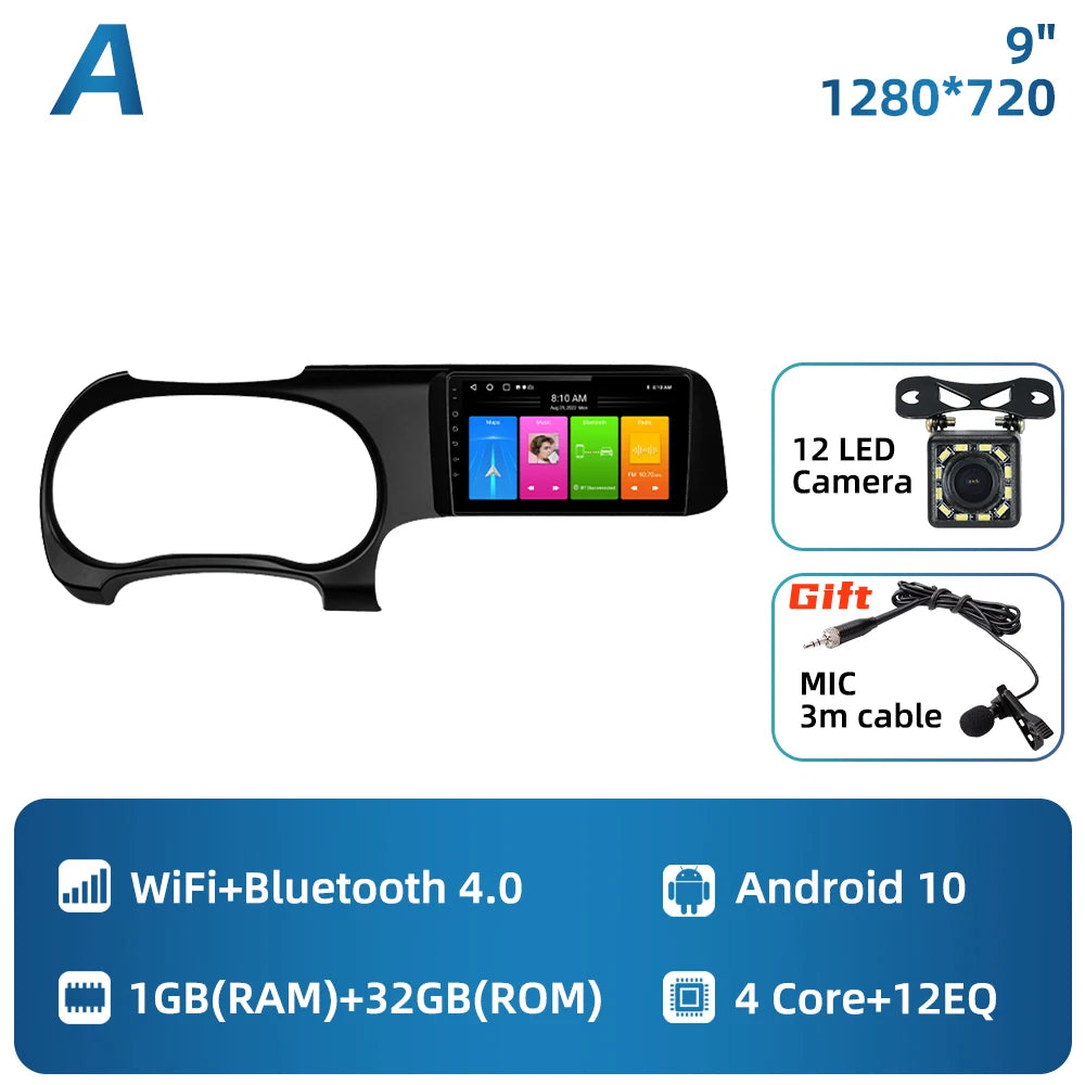 For Hyundai I10 2019 - 2023 Carplay Car Multimedia 2 Din Android Car Stereo Radio Auto Radio GPS Navigation Android Auto WIFI