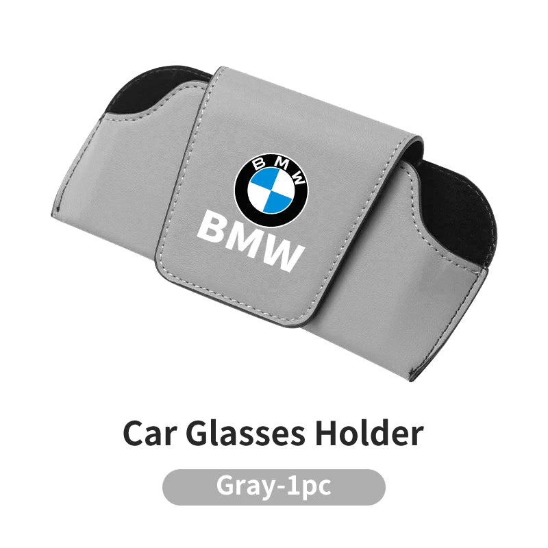 حافظة تخزين واقية من الشمس للسيارة مع مشبك نظارات شمسية لسيارة BMW E46 E90 E60 F30 F10 E39 E36 F20 E87 E70 E91 E30 G60