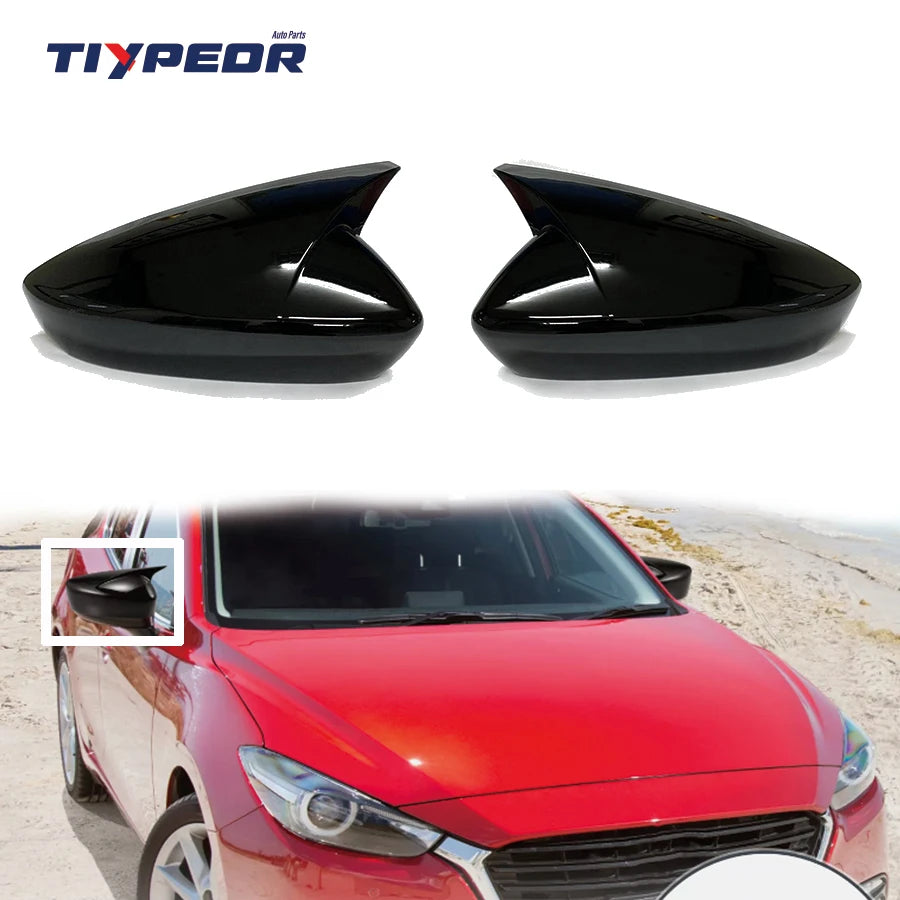 Refitting Parts Rearview Mirrors Cover For Mazda 3 Axela 2014 - 2019 Exterior Side Rear View Mirror Shell 2015 2016  2017 2018