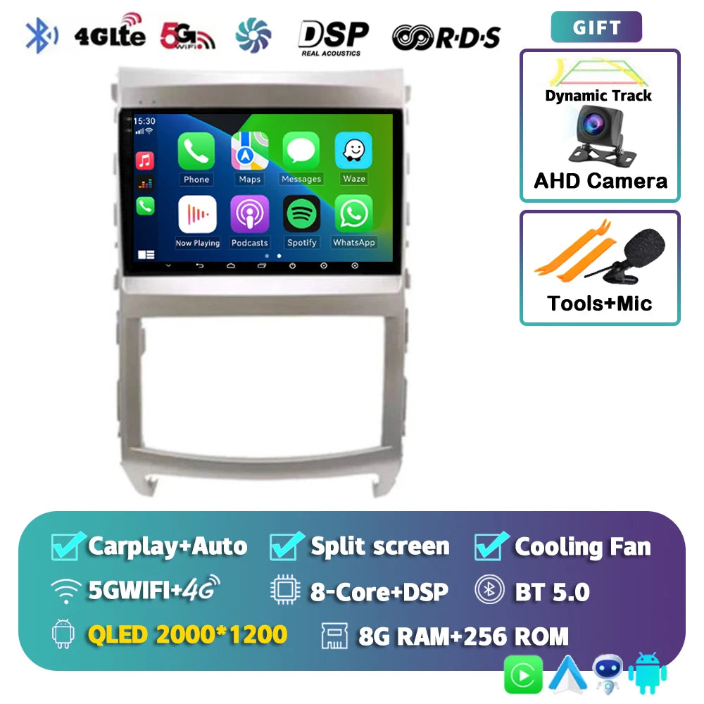 Android 14 For Hyundai Veracruz ix55 2006-2015 2K QLED Android Car Radio Multimedia Video Player GPS Stereo CarPlay 4G Head Unit