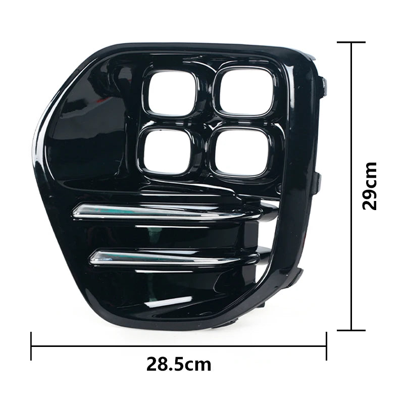 Frront Bumper Fog Light Cover Grille For KIA Sportage GT LINE MK4 2016 2017 2018 Headlight Shade Bright Black Car Accessories