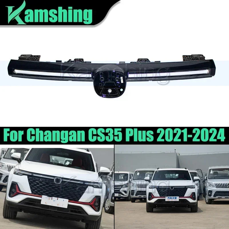 ضوء أمامي للسيارة لسيارة Changan CS35 Plus 2021-2024 مصباح أمامي متوسط ضوء تشغيل نهاري