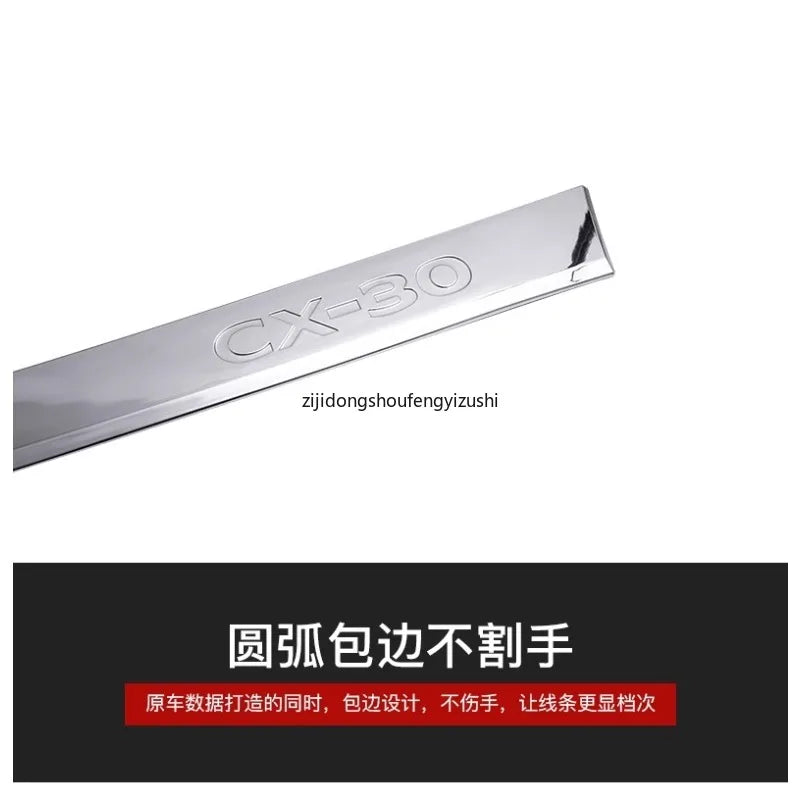 Car Accessories For Mazda CX-30 cx30 2020 2021 2022 2023 2024 ABS Chrome car door trim body anti chafing protective trim