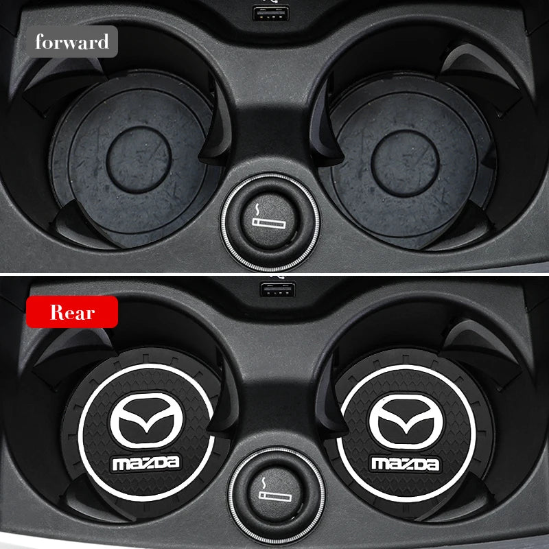 1/2pcs Car Waterproof Pads Black Anti-Skid Auto Parts For Mazda 3 6 Atenza Axela Demio CX3 CX5 MP MS RX8 Accessories