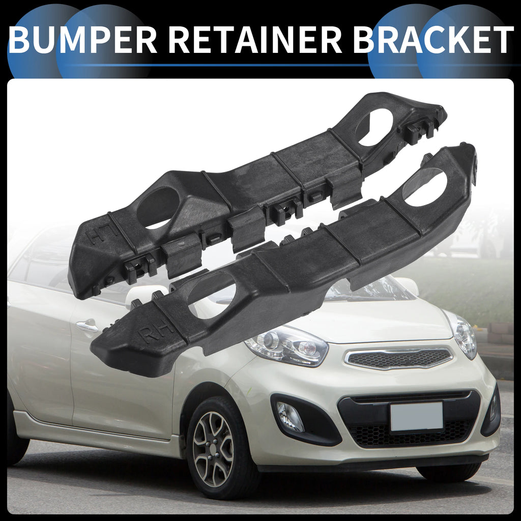 UXCELL Bumper Support Bracket Left Right Side Front Bumper Retainer for Kia Picanto 2012 865131Y000 865141Y000