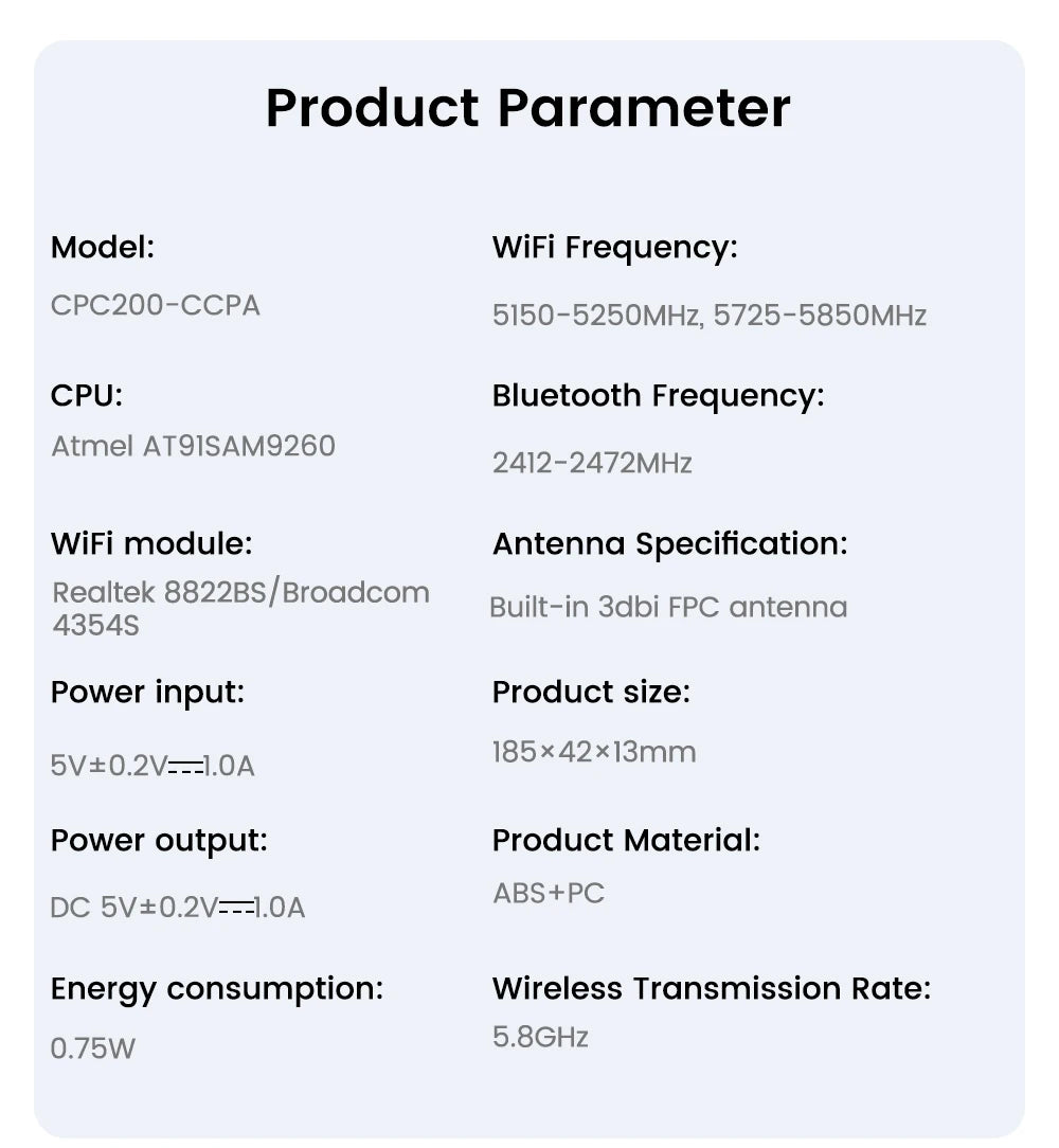 CarlinKit Wired or Wireless CarPlay Adapter USB Android Auto Dongle for Android Car Multimedia Mirrorlink Waze Spotify Autokit