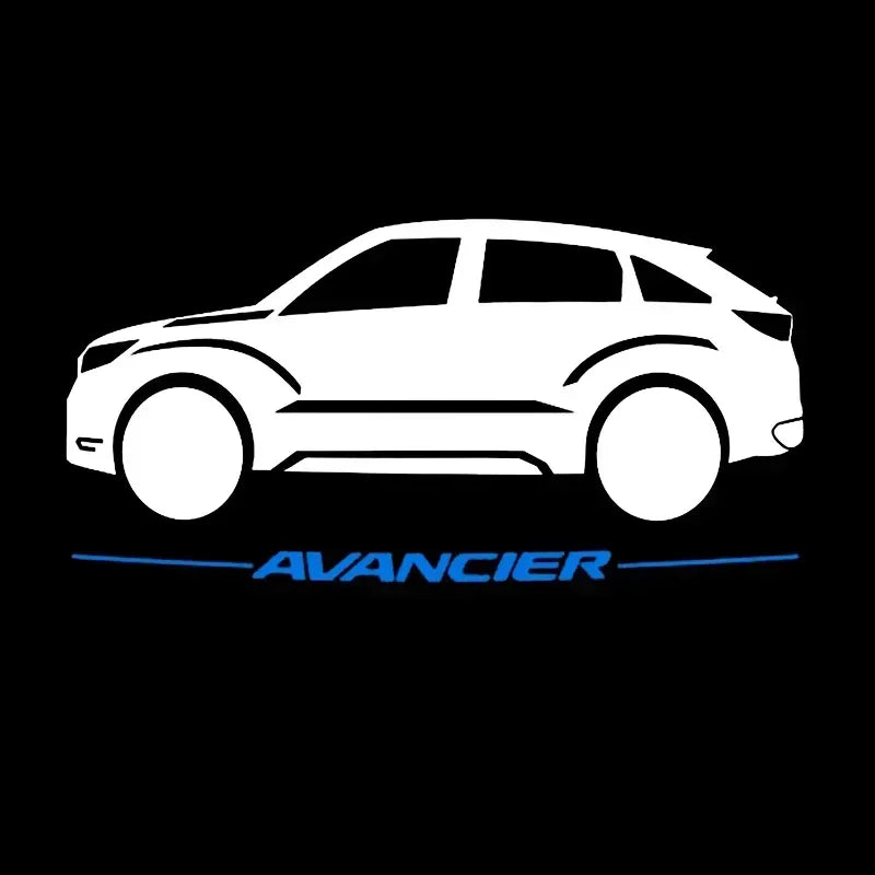 طقم من قطعتين من مصابيح باب السيارة بشعار ليزر لإضاءة الترحيب لسيارة هوندا سيفيك FIT CRV Accord Jazz HRV Dio Stepwgn Prelude Odyssey