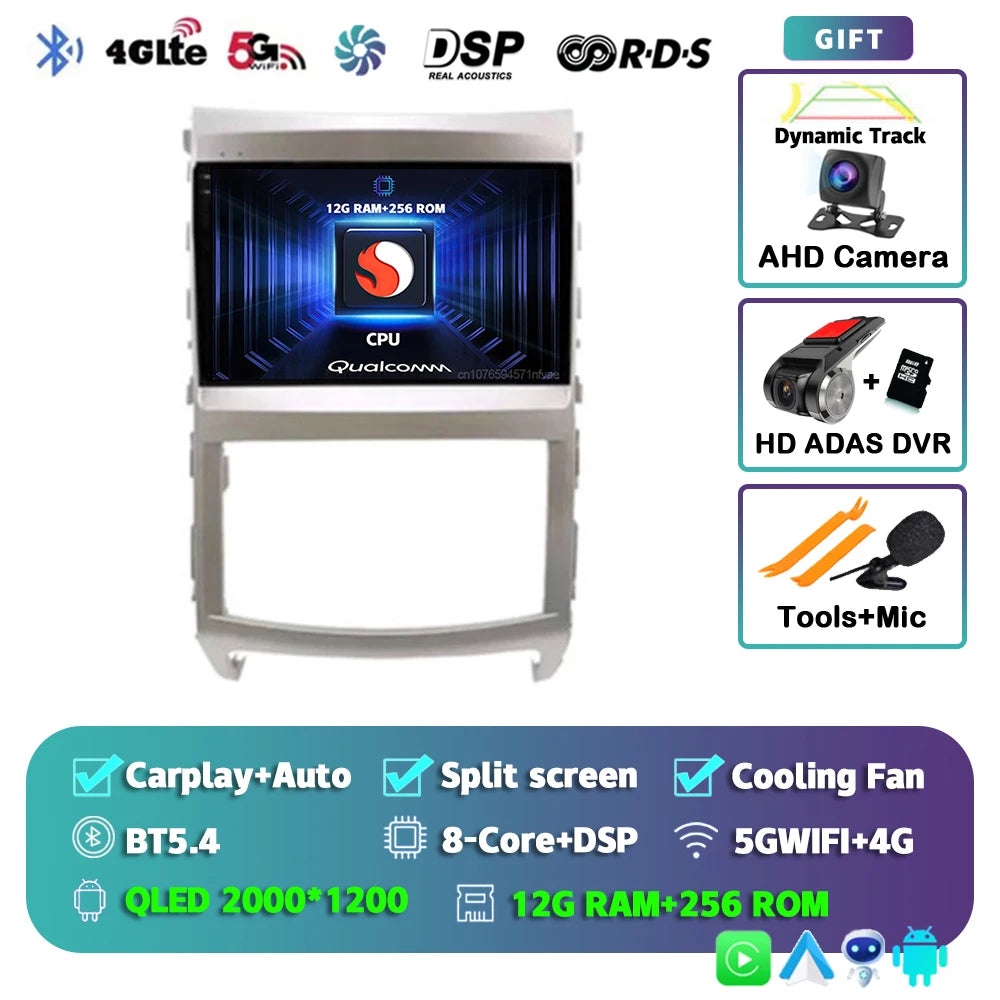 Android 14 For Hyundai Veracruz ix55 2006-2015 2K QLED Android Car Radio Multimedia Video Player GPS Stereo CarPlay 4G Head Unit