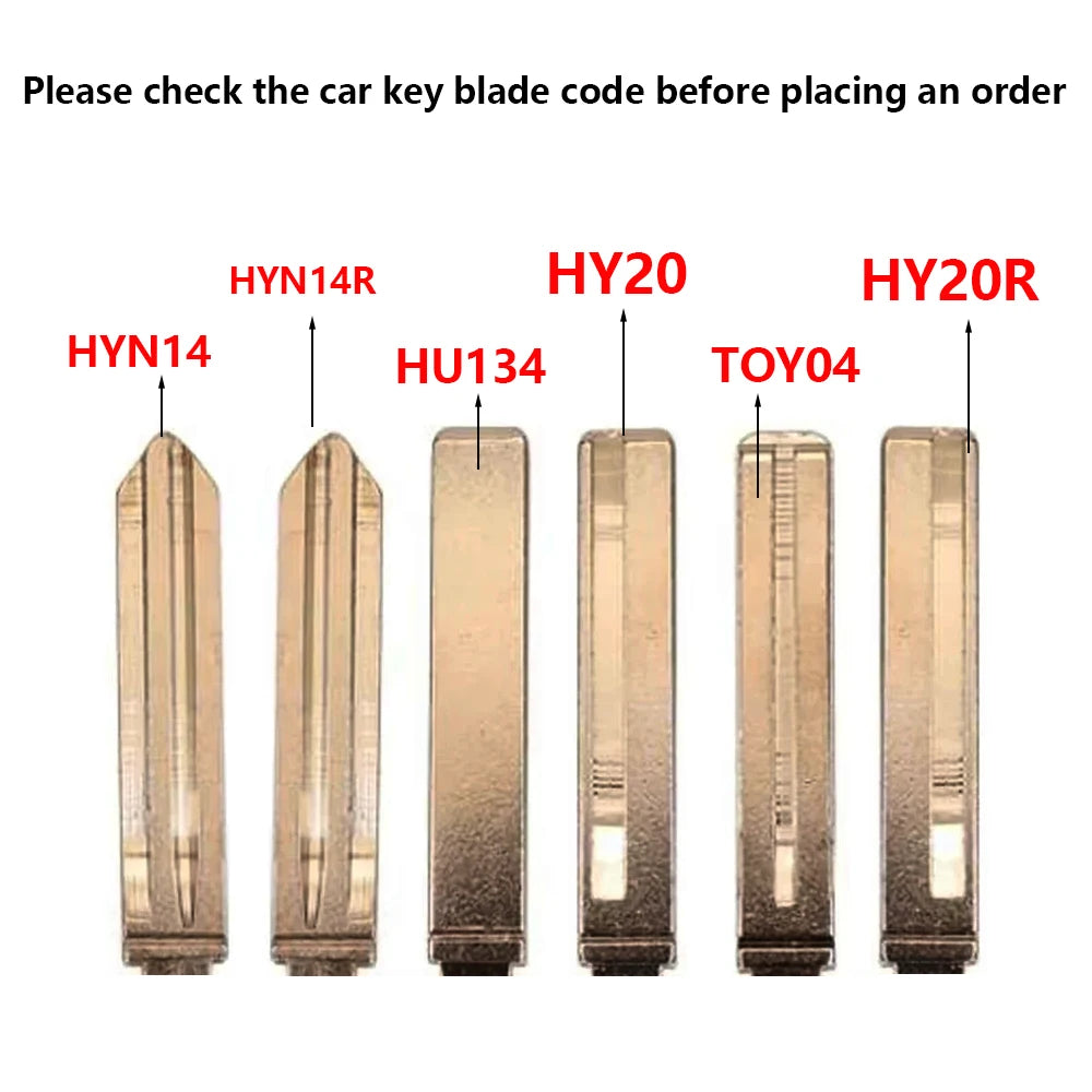 Car Key Shell Case for Hyundai Santa Fe Creta Kona Tucson I10 Sonata I40 Elantra I20 Elantra Verna Solaris IX25 IX35 IX45 HB20