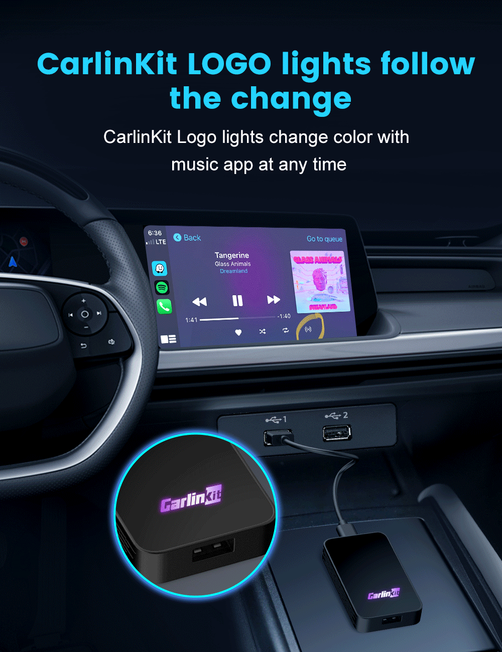 CarlinKit 5.0 & CarlinKit 4.0 Wireless CarPlay Android Auto Waze Music Spotify Auto For Audi Golf Peugeot Mazda KIA Mercedes MG