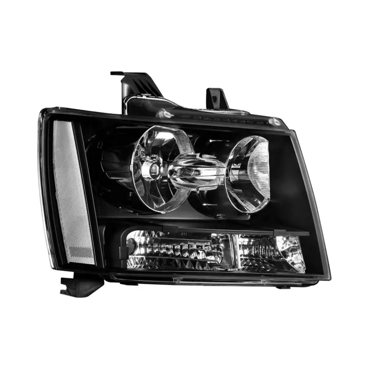 مصباح أمامي للسيارة من Pop DRL مصباح أمامي LED لسيارة شيفروليه أفالانش سوبربان تاهو 2007-2014 مصابيح أمامية قياسية أمريكية