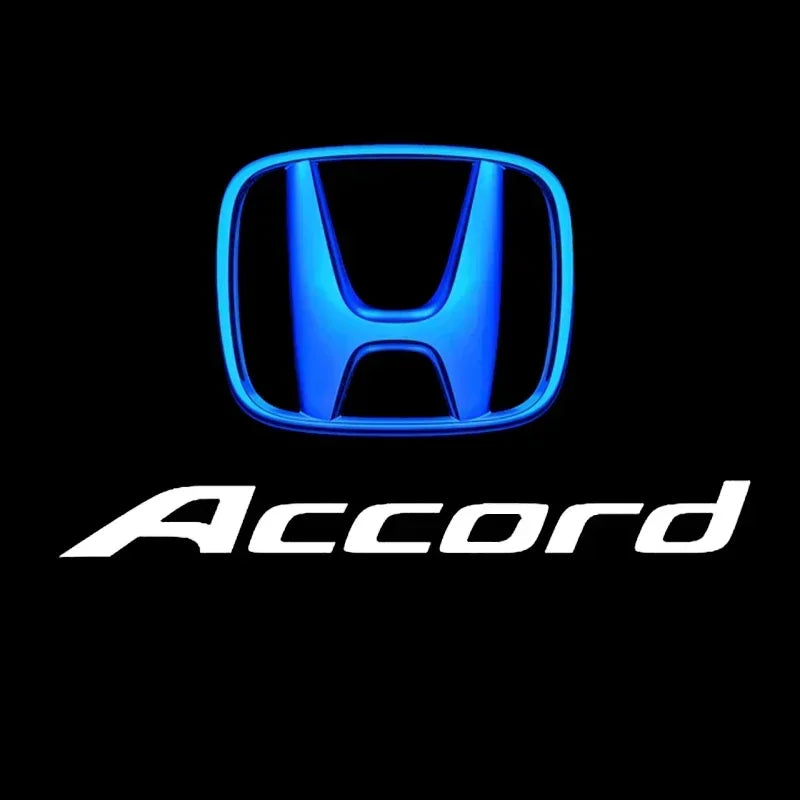 طقم من قطعتين من مصابيح باب السيارة بشعار ليزر لإضاءة الترحيب لسيارة هوندا سيفيك FIT CRV Accord Jazz HRV Dio Stepwgn Prelude Odyssey