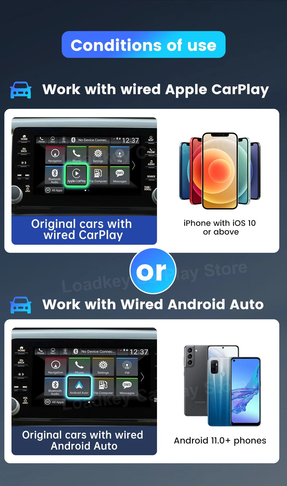CarlinKit 5.0 & CarlinKit 4.0 Wireless CarPlay Android Auto Waze Music Spotify Auto For Audi Golf Peugeot Mazda KIA Mercedes MG