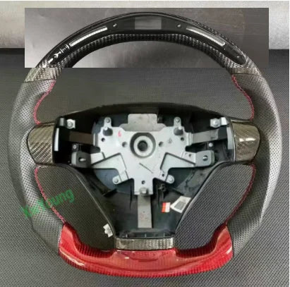 For Hyundai Coupe Tiburon / Tuscany Elisa Customize 100% Real Carbon Fiber Steering Wheel With Leather