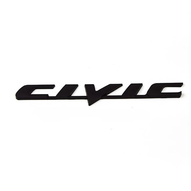 ملصق شعار سيارة معدني ثلاثي الأبعاد من Ivtec بتصميم شعار هوندا سيفيك، ملصقات صندوق السيارة الخلفي، ملحقات السيارات