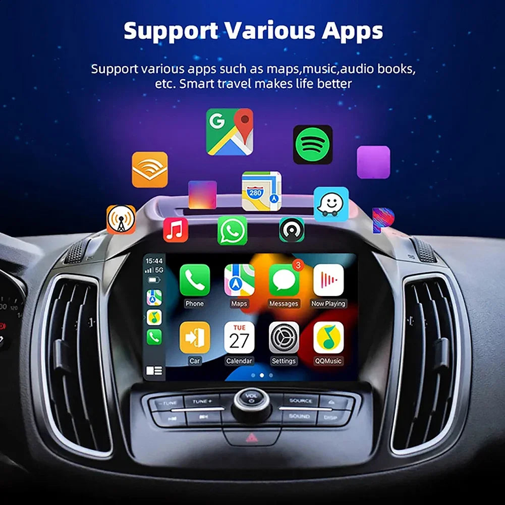 Carplay Wireless Dongle Wifi Bluetooth-compatible Auto Connect Car Play Adapter Voice Control Wireless Carplay for Car Upgrade