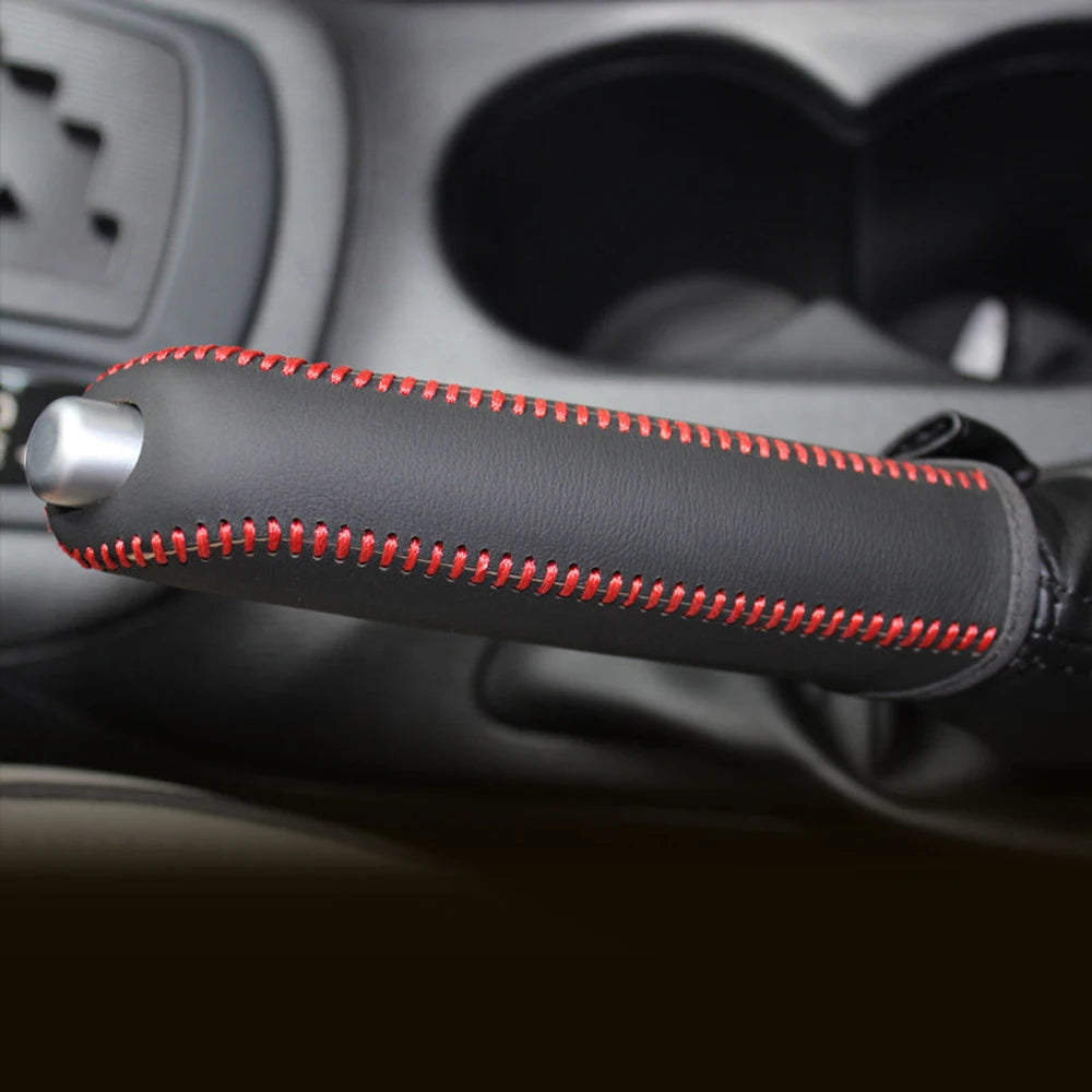 Leather Car Handbrake Hand Brake Cover for Mazda 3 Axela Atenza CX-5 CX3 CX-3 CX5 2015 2016 2017 2018 2019 2020 AT Accessories