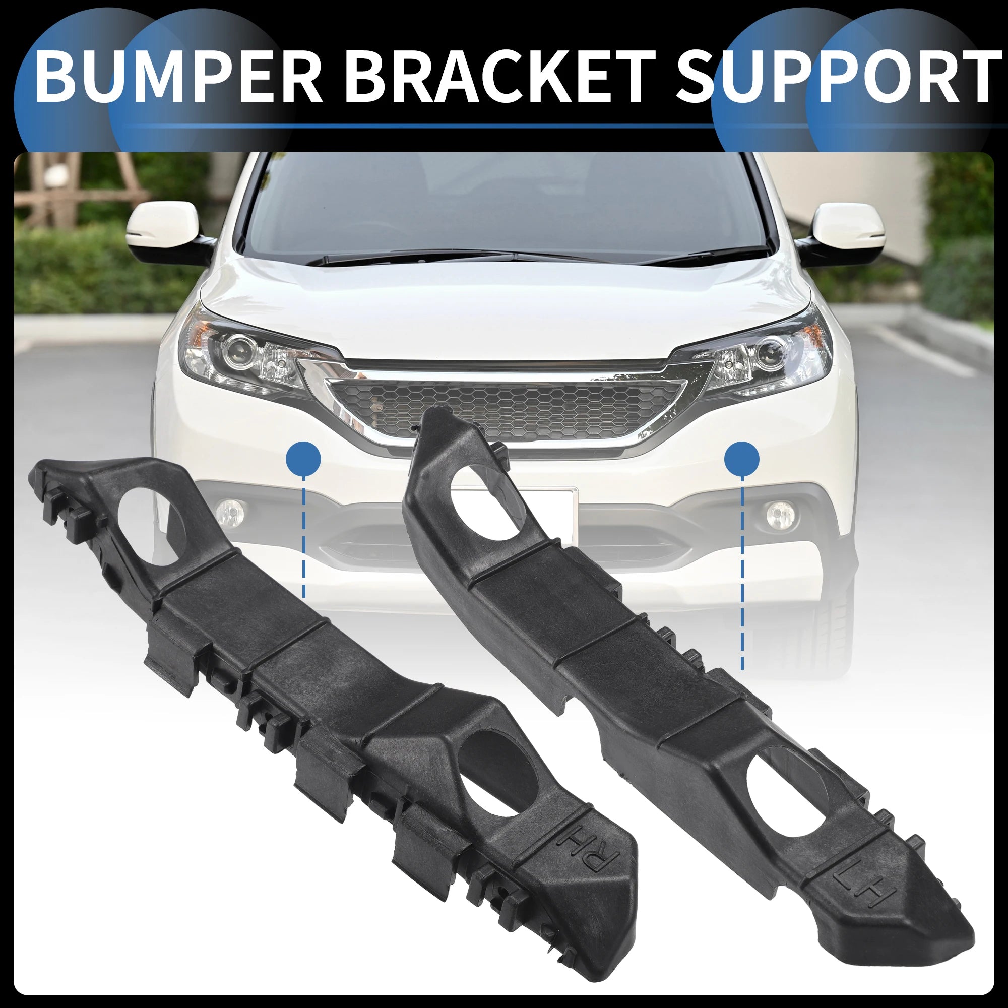 UXCELL Bumper Support Bracket Left Right Side Front Bumper Retainer for Kia Picanto 2012 865131Y000 865141Y000