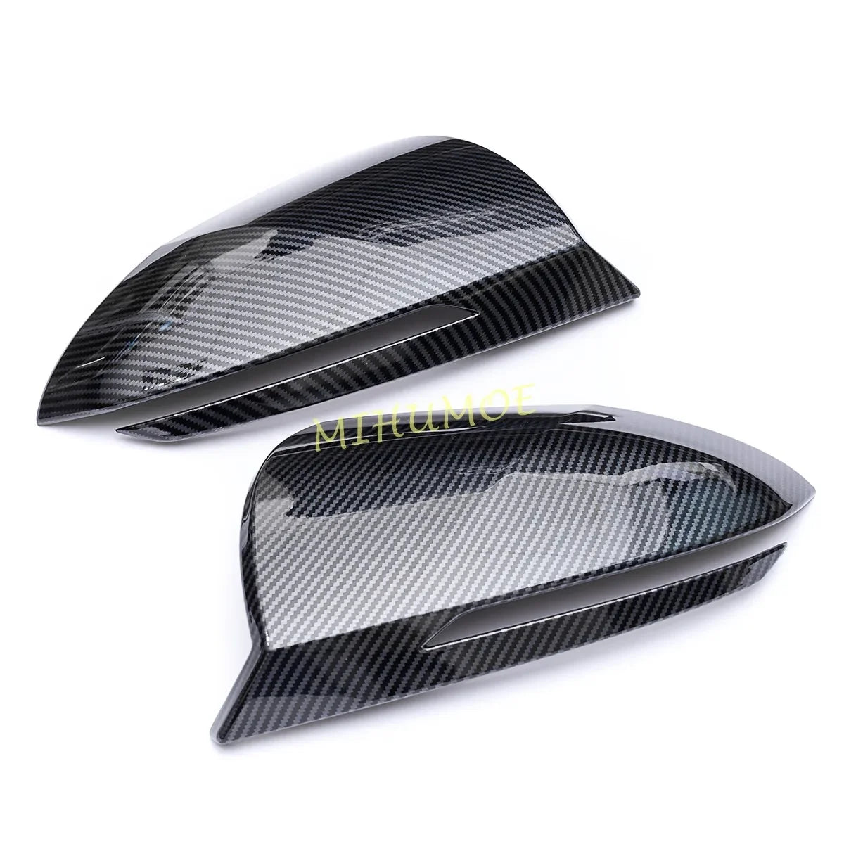 For 2021-2025 Hyundai Tucson Car Exterior Side Rearview Mirror Cover Cap Carbon Fiber Style 2022 2023 2024