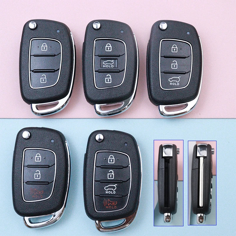 Car Key Shell Case for Hyundai Santa Fe Creta Kona Tucson I10 Sonata I40 Elantra I20 Elantra Verna Solaris IX25 IX35 IX45 HB20