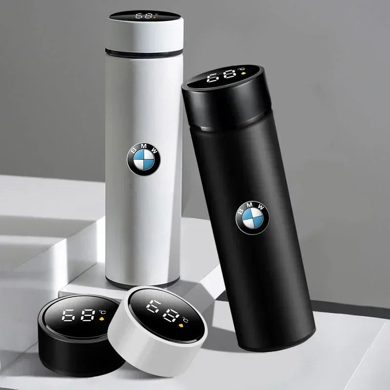 ترمس ذكي للسيارة مع عرض درجة الحرارة وكوب قهوة مناسب لسيارات BMW F20 F40 F22 F30 E90 F32 F10 F06 F07 F46 M3 M4 M5 E60 Z4 G20