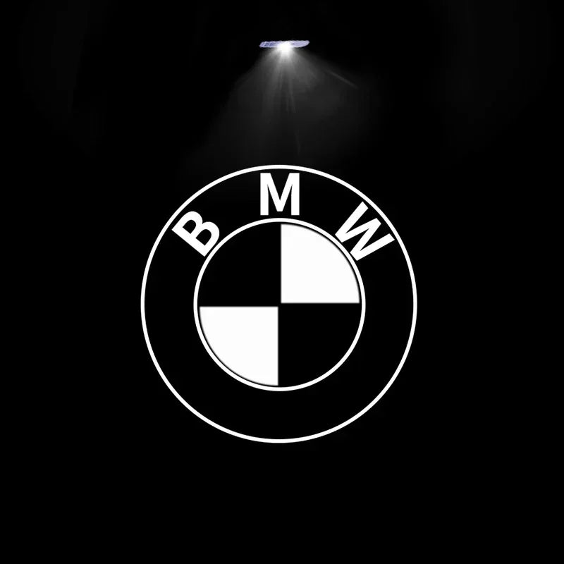 2 قطعة من مصابيح الترحيب بباب السيارة بشعار LED مع إسقاط ليزر لسيارات BMW 50th E63 E64 F60 F32 F33 F36 F82 F83 وملحقاتها
