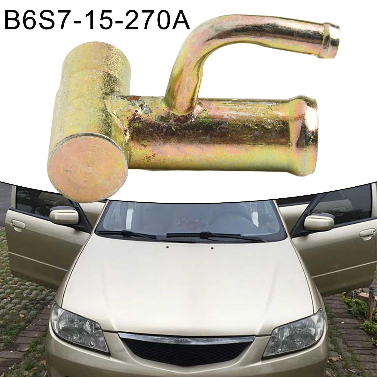 Engine Water By Pass Pipe Spare Accessories Easy Installation Parts Replacement For Mazda 323 Family Brand New