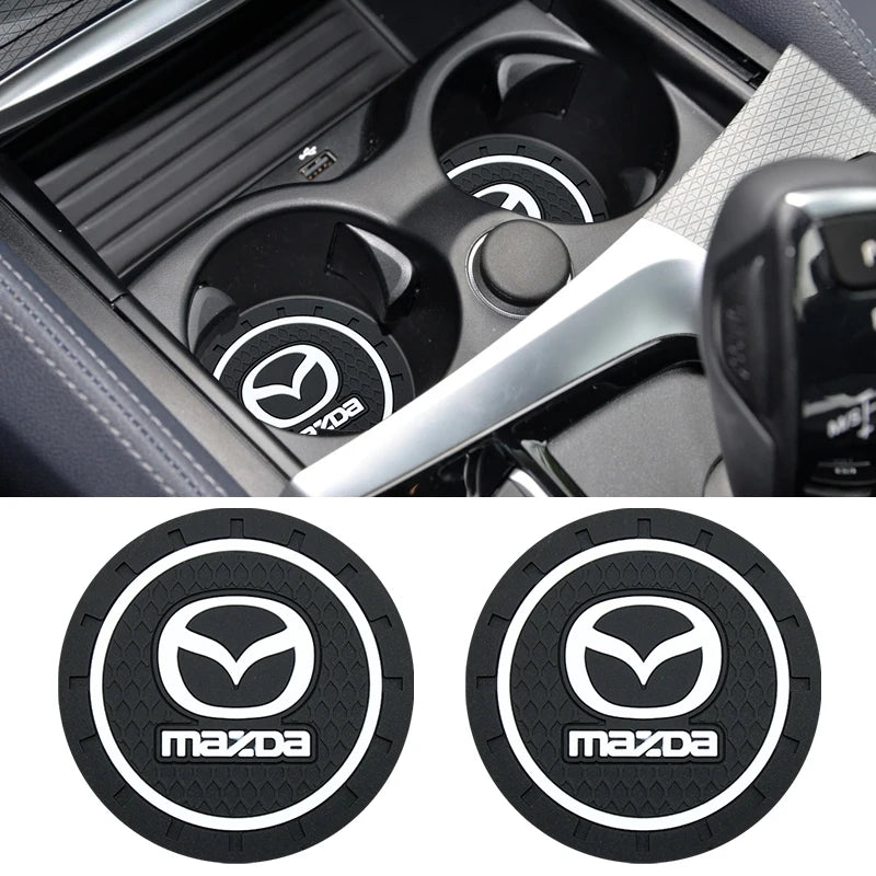 1/2pcs Car Waterproof Pads Black Anti-Skid Auto Parts For Mazda 3 6 Atenza Axela Demio CX3 CX5 MP MS RX8 Accessories
