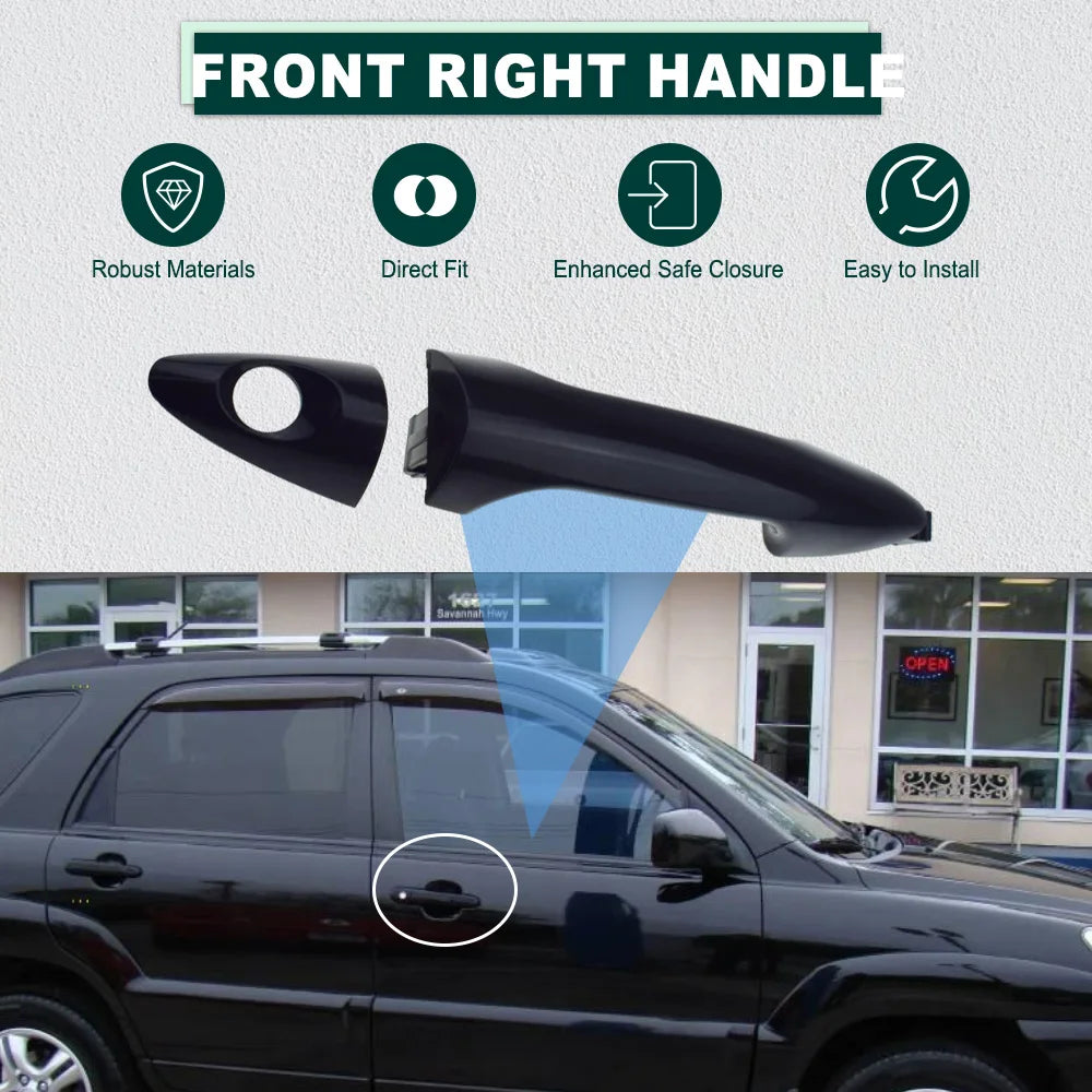 Car Exterior Outer Door Handle Front Rear Left Right for Hyundai Accent 2012 2013 2014 2015 2016 2017 82651-1R000