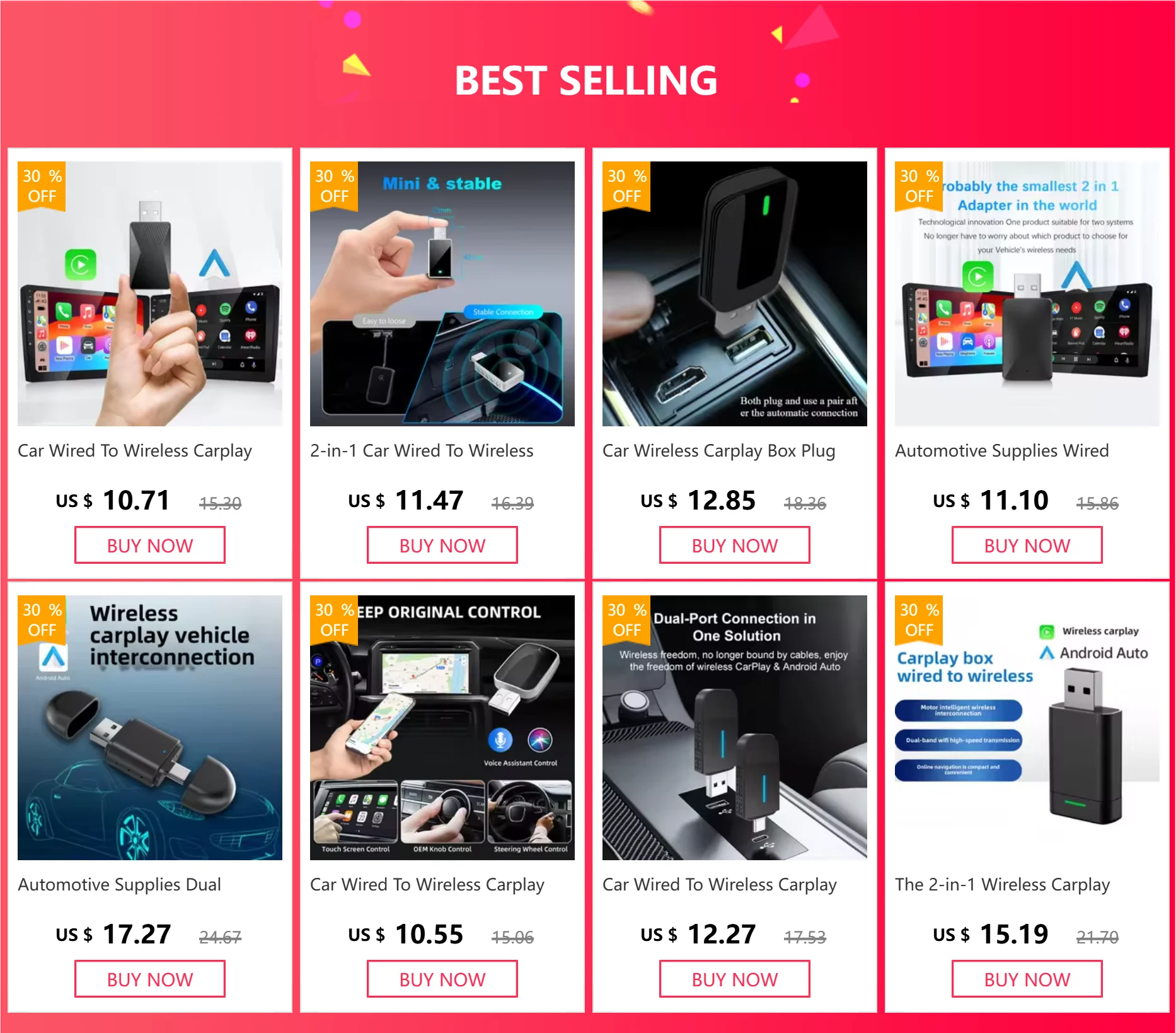 Car Wired To Wireless Carplay Box Car Interconnection Box Car Adapter Wireless Carplay Box Plug and Play