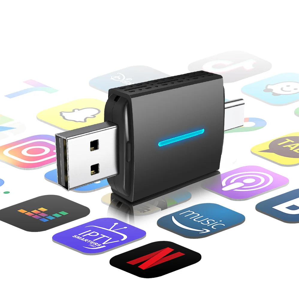 Car Wired To Wireless Carplay Box Car Interconnection Box Car Adapter Wireless Carplay Box Plug and Play