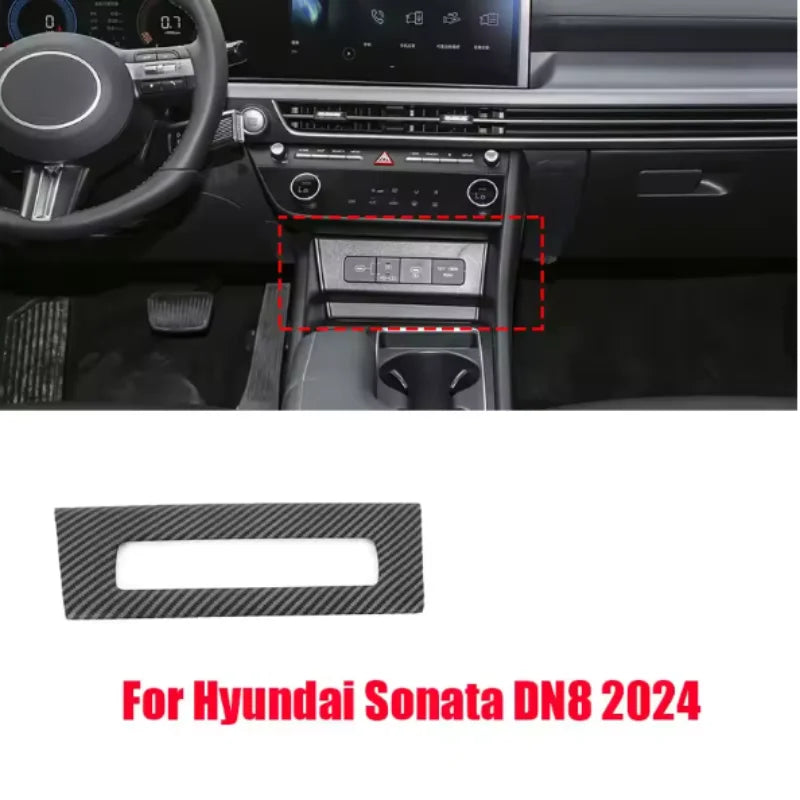 LHD for Hyundai 11th Sonata DN8 2024 Central control gear USB charger panel decorative frame interior modification accessories