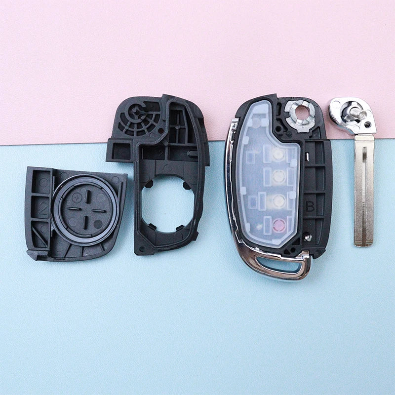 Car Key Shell Case for Hyundai Santa Fe Creta Kona Tucson I10 Sonata I40 Elantra I20 Elantra Verna Solaris IX25 IX35 IX45 HB20
