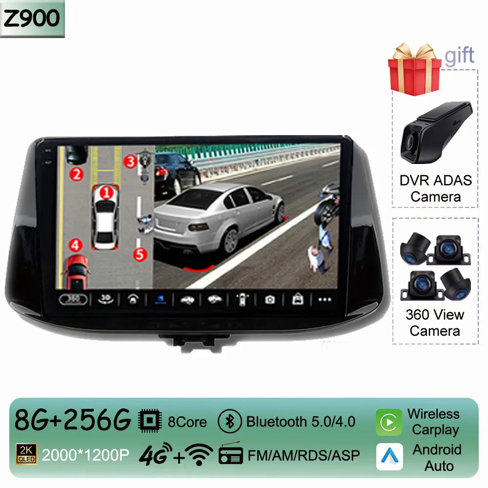 Car Radio For Hyundai I30 I30 2017 2018 2019 2020 2021 WIFI Multimedia Video Player Navigaion GPS No 2Din DVD Stereo Head Unit