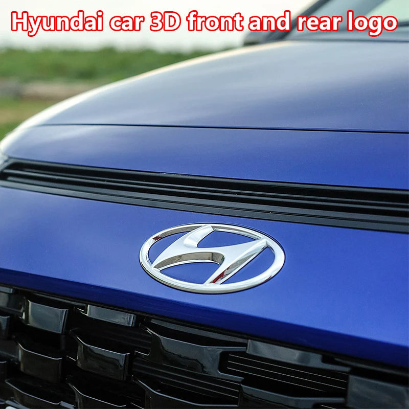ABS Hyundai Car Logo Front Grille Decoration Sticker Accessories For Tucson I40 ix25 ix35 Emblem Accent Elantra Santa fe Sonata