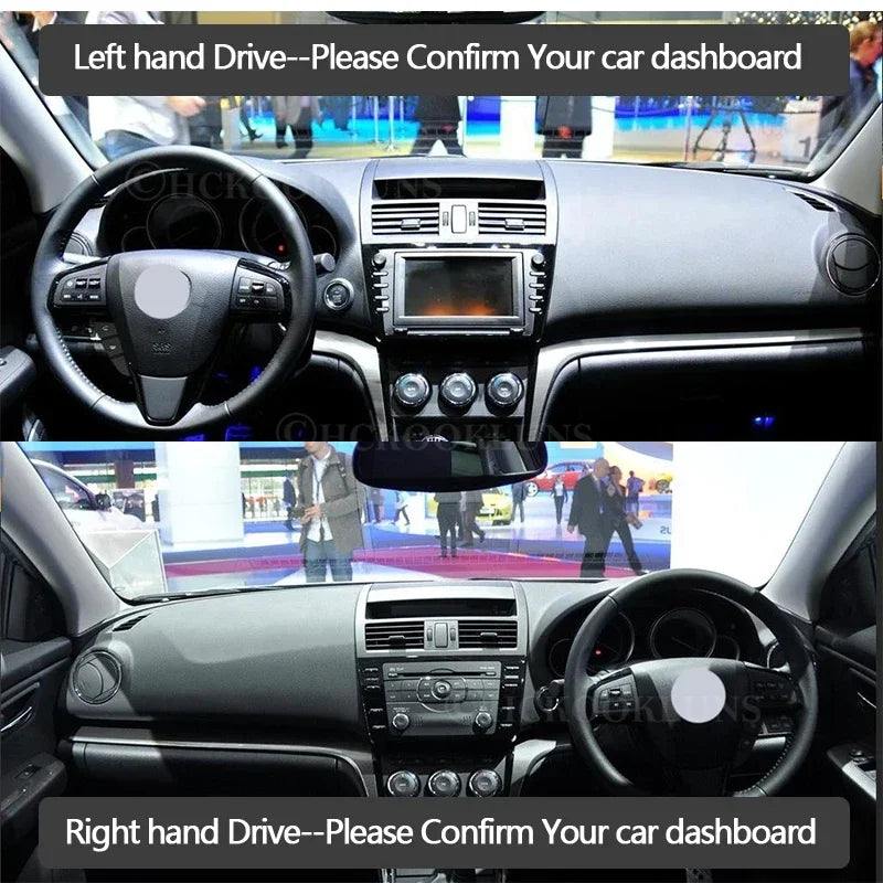 Anti-Slip Mat Dashboard Cover Carpet Sunshade Dashmat Accessories for Mazda 6 2008~2013 Atenza 2009 2010 2011 2012
