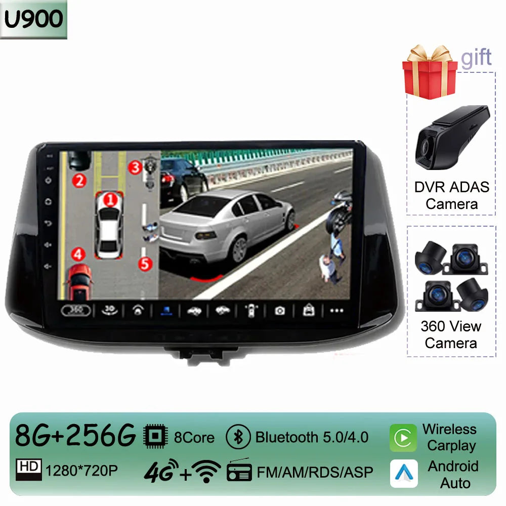 Car Radio For Hyundai I30 I30 2017 2018 2019 2020 2021 WIFI Multimedia Video Player Navigaion GPS No 2Din DVD Stereo Head Unit