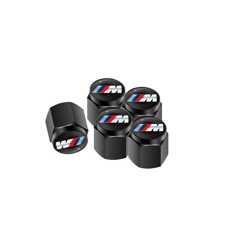ملصق زخرفي معدني لغطاء صمام إطار السيارة لسيارة BMW E30 E38 E39 E46 E60 E61 E90 X5 X6 E70 E83 F30 F32 ملحقات تعديل غطاء صمام إطار السيارة