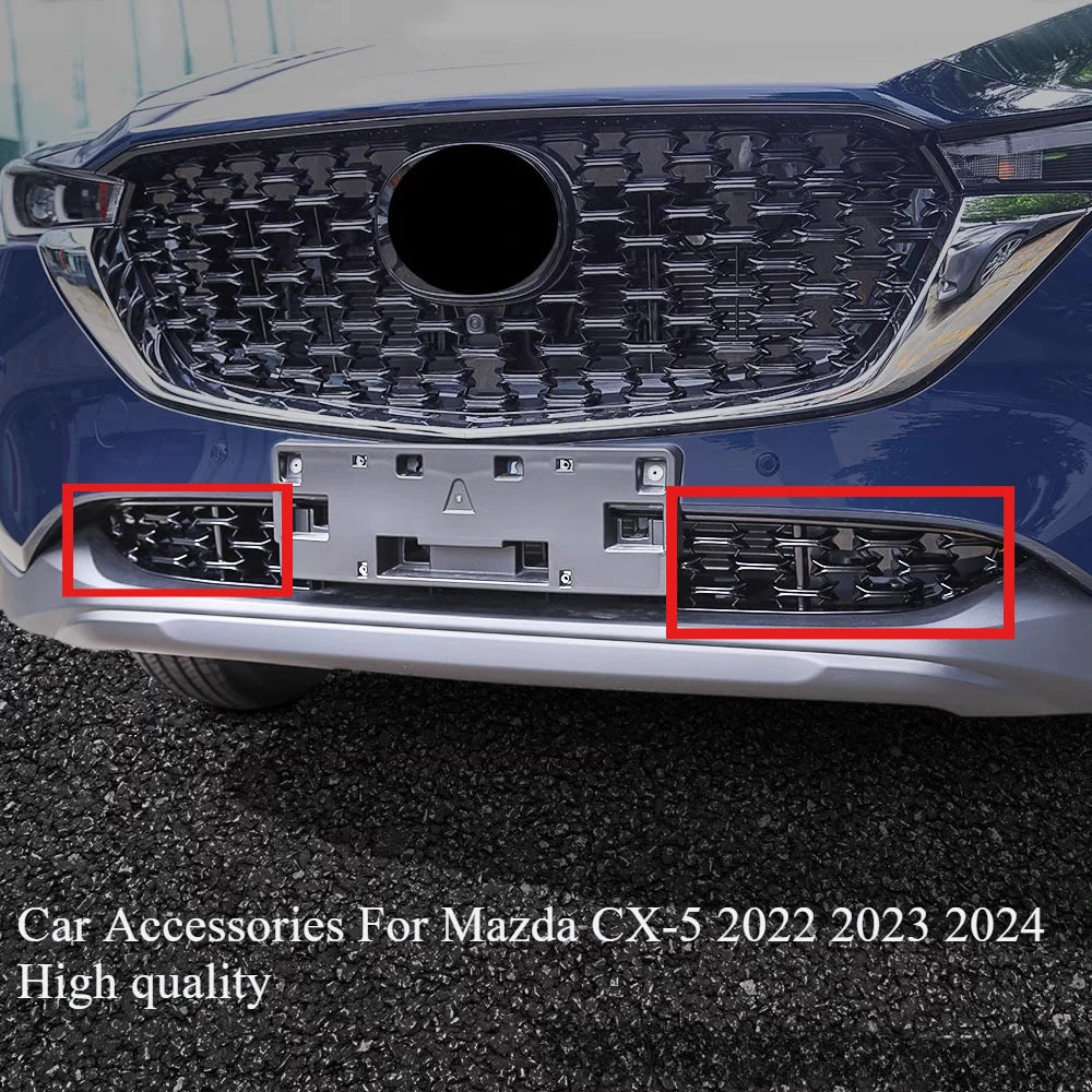 Car Accessories For Mazda CX-5 2022 2023 2024 High quality Metal Front Grille Around Trim Racing Grills Trim Car styling