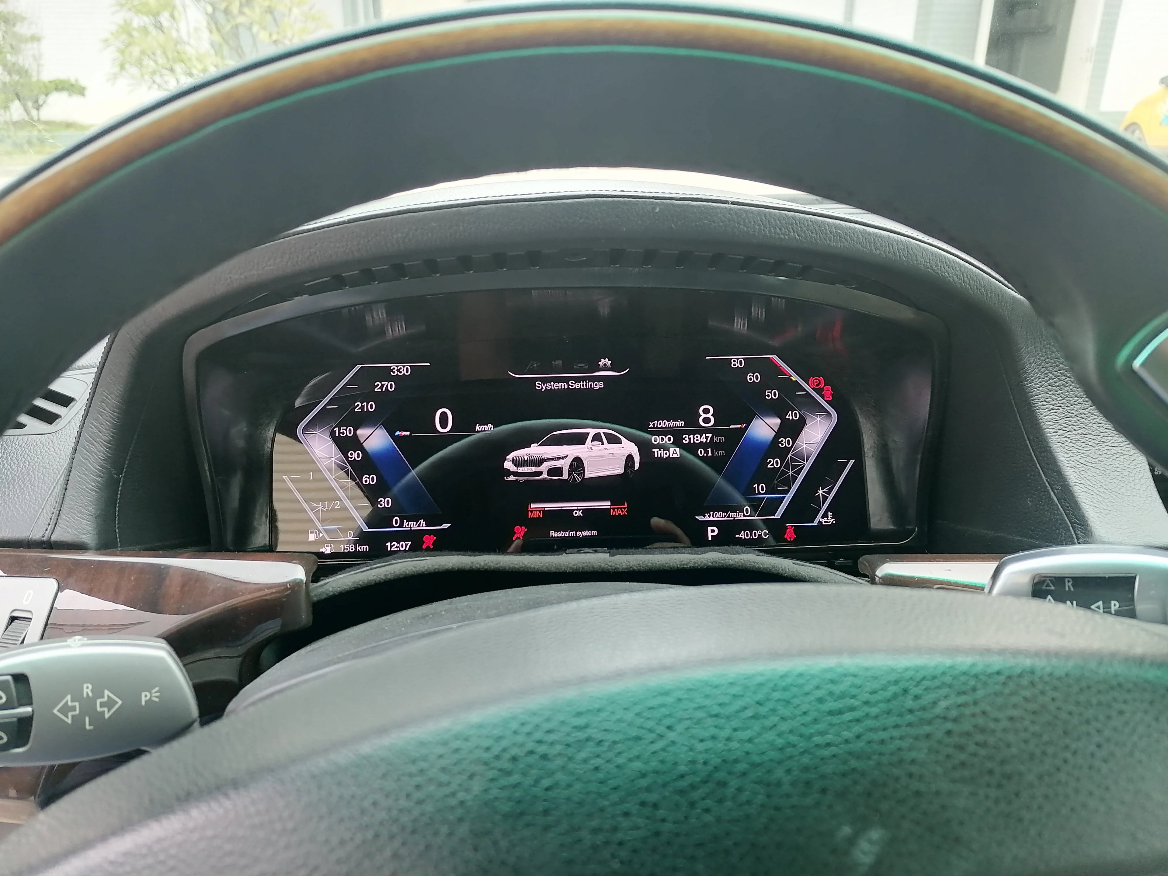 عداد السرعة بشاشة LCD مقاس 12.3 بوصة يعمل بنظام Linux لسيارة BMW الفئة السابعة E66 E65 745 750 760، لوحة عدادات رقمية، لوحة القيادة، التوصيل والتشغيل