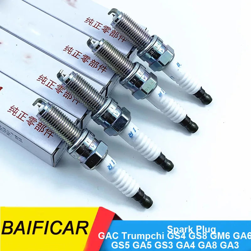 Baificar العلامة التجارية الجديدة الأصلية 4 قطع شمعة احتراق ILKR8P8 ل GAC Trumpchi GS4 GS8 GM6 GA6 GS5 GA5 GS3 GA4 GA8 GA3