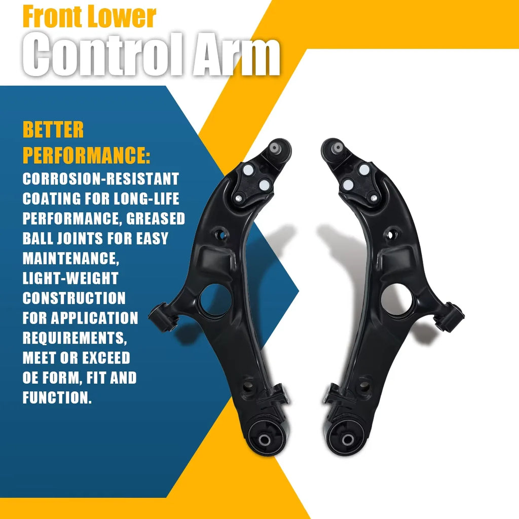 Svenubee Front Lower Suspension Control Arm Stabilizer Link 6Pcs Kits for Hyundai Santa Fe Kia Sport Sorento 2013 2014 - 2018