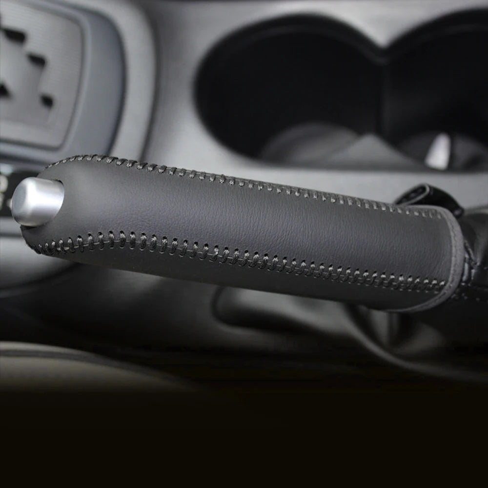 Leather Car Handbrake Hand Brake Cover for Mazda 3 Axela Atenza CX-5 CX3 CX-3 CX5 2015 2016 2017 2018 2019 2020 AT Accessories