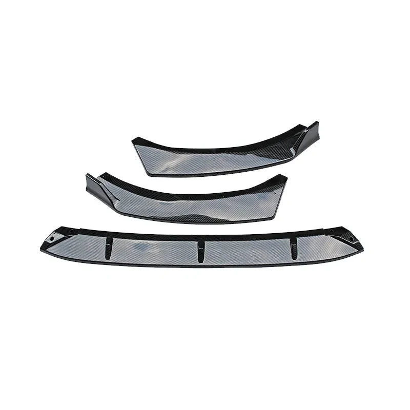 3PCS Glossy Look Front Bumper Spoiler Trim Lip Front Bumper Lip Carbon Fiber Look For KIA K5 2020-2021