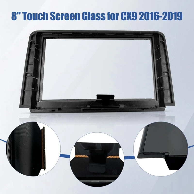 8 Inch Touch Screen Glass Digitizer Navigation Replacement For Mazda CX9 CX-9 2016-2019 TK49-611J0 TK49-611JA TK49-611JB Parts