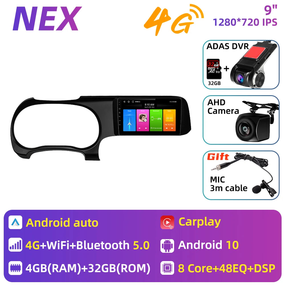 For Hyundai I10 2019 - 2023 Carplay Car Multimedia 2 Din Android Car Stereo Radio Auto Radio GPS Navigation Android Auto WIFI