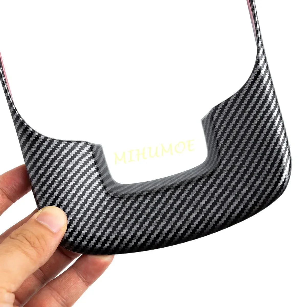 For 2024 2025 Hyundai Santa Fe Carbon Fiber Interior Car Steering Wheel Switch Cover Trims Accessories