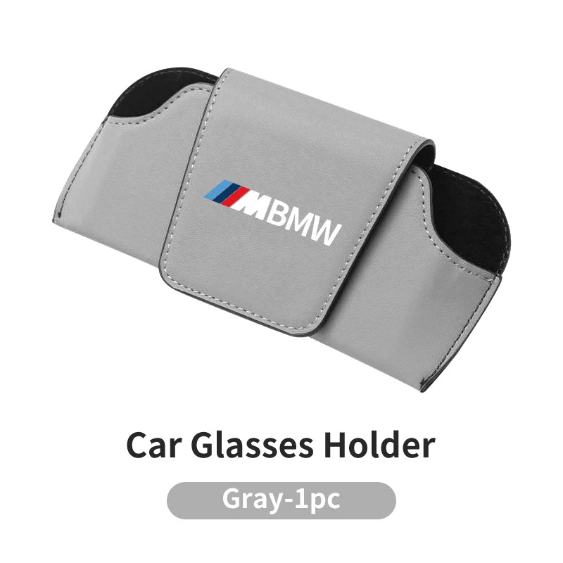 حافظة تخزين واقية من الشمس للسيارة مع مشبك نظارات شمسية لسيارة BMW E46 E90 E60 F30 F10 E39 E36 F20 E87 E70 E91 E30 G60