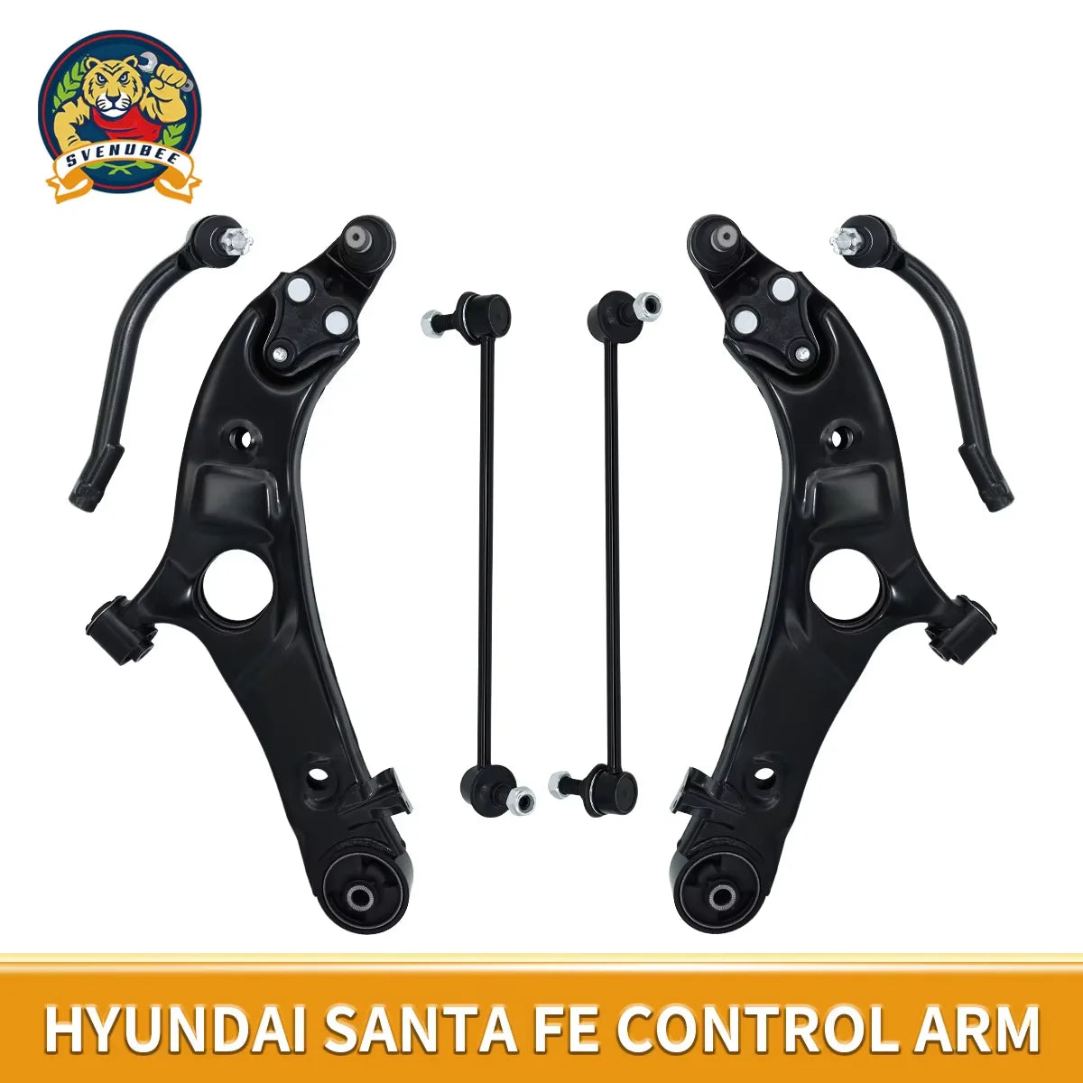 Svenubee Front Lower Suspension Control Arm Stabilizer Link 6Pcs Kits for Hyundai Santa Fe Kia Sport Sorento 2013 2014 - 2018
